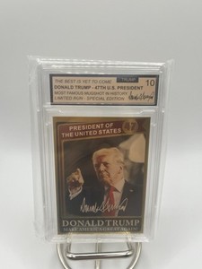 Carte à collectionner Donald Trump - Tasse 3D/portrait présidentiel