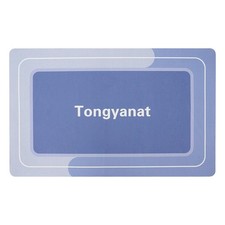 Blue 17x27 Inch Bath Mat Non Slip Bathroom Floor Rug Quick Dry Bathmat