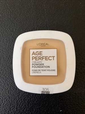 L'Oreal Paris Age Perfect Creamy Pressed Powder Foundation, Cream Beige, 0.31 oz