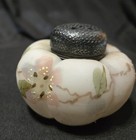 Victorian Mt. Washington Melon Shaped Salt Shaker-Floral Motif 1 3/4" tall — photo 2
