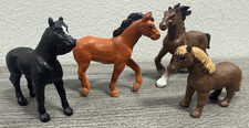 Lot Of 4 Safari Ltd Horses Mini Farm Animals VTG