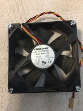 Foxconn PV902512L DC 12V 0.16 amp DC Brushless Fan, bench tested and working