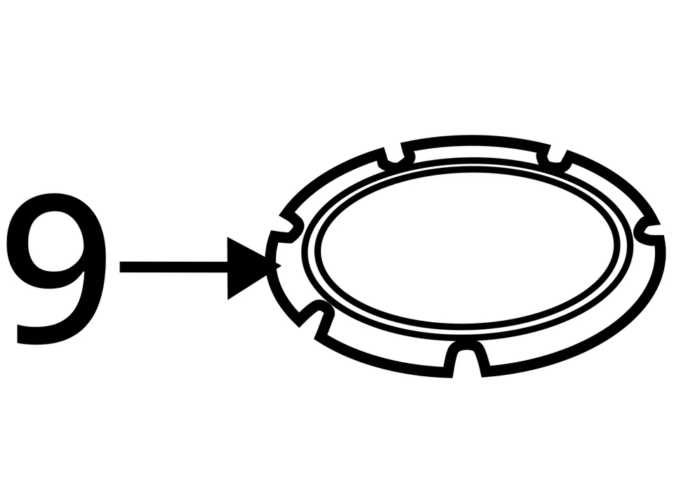 Volkswagen GTI 2006-2025 bomba de combustible en tanque tuerca de unión 1K0201375 Foto 4 de 4