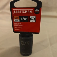 Craftsman 1/2" Drive 5/8"” Impact Socket 6 Point CMMT15052 - NEW SAE