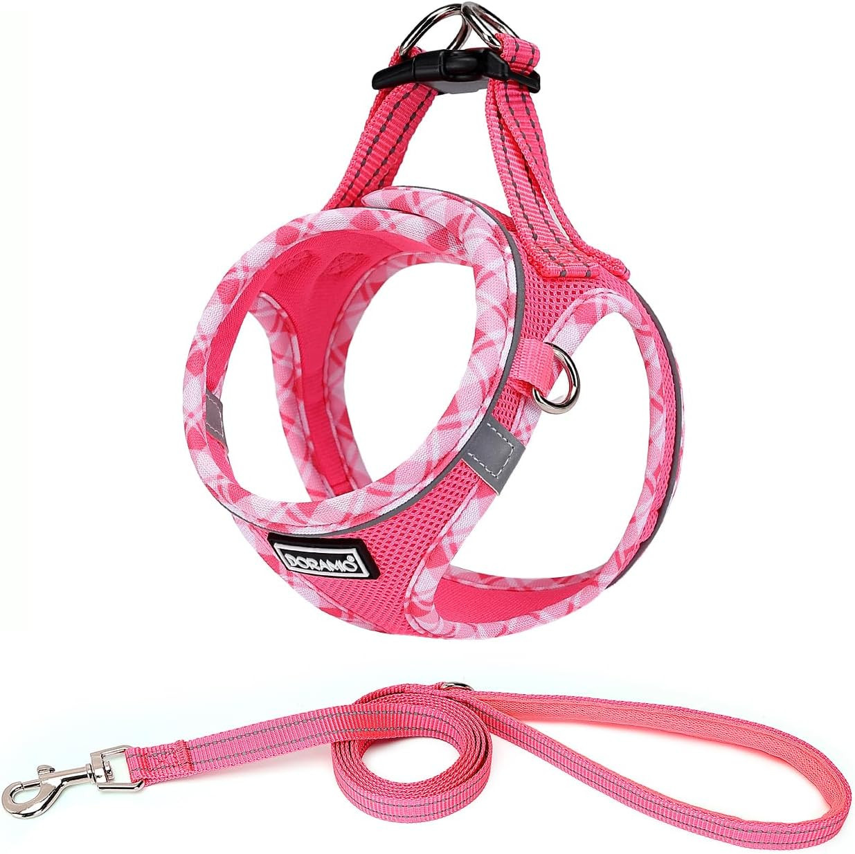 Pettorina Cane Taglia Piccola Step-In Riflettente con Guinzaglio Incluso