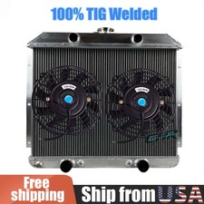 3 Row Aluminium Radiatorfan For Mercury Sedan Car Wflathead V8 1949 1950 1951