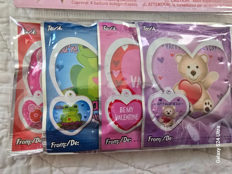 NEW SEALED Wack-A-Pack Valentine's Day Self-Inflating Balloons 4 Packages(16 CT) - Image 4 of 4