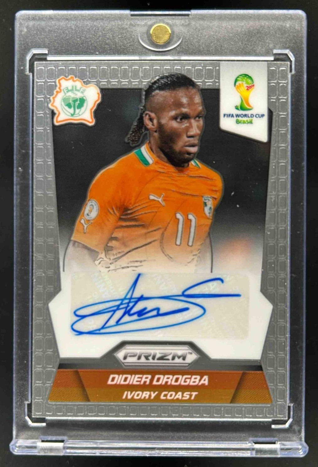 2014 Prizm FIFA World Cup Brazil Didier Drogba Signatures Auto #S-DD