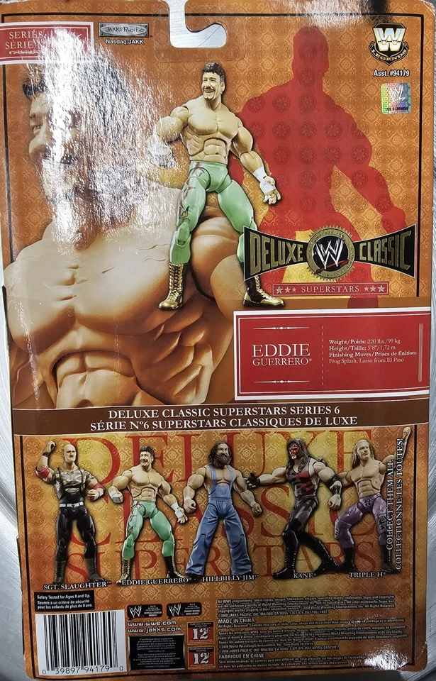 Jakks WWE Deluxe Classic Eddie Guerrero Action Figure Series 6 NIB - Image 2 of 2