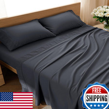 Bedsure Queen Sheet Set - 4 Pieces Soft Queen Size Sheets - Breathable Cooling