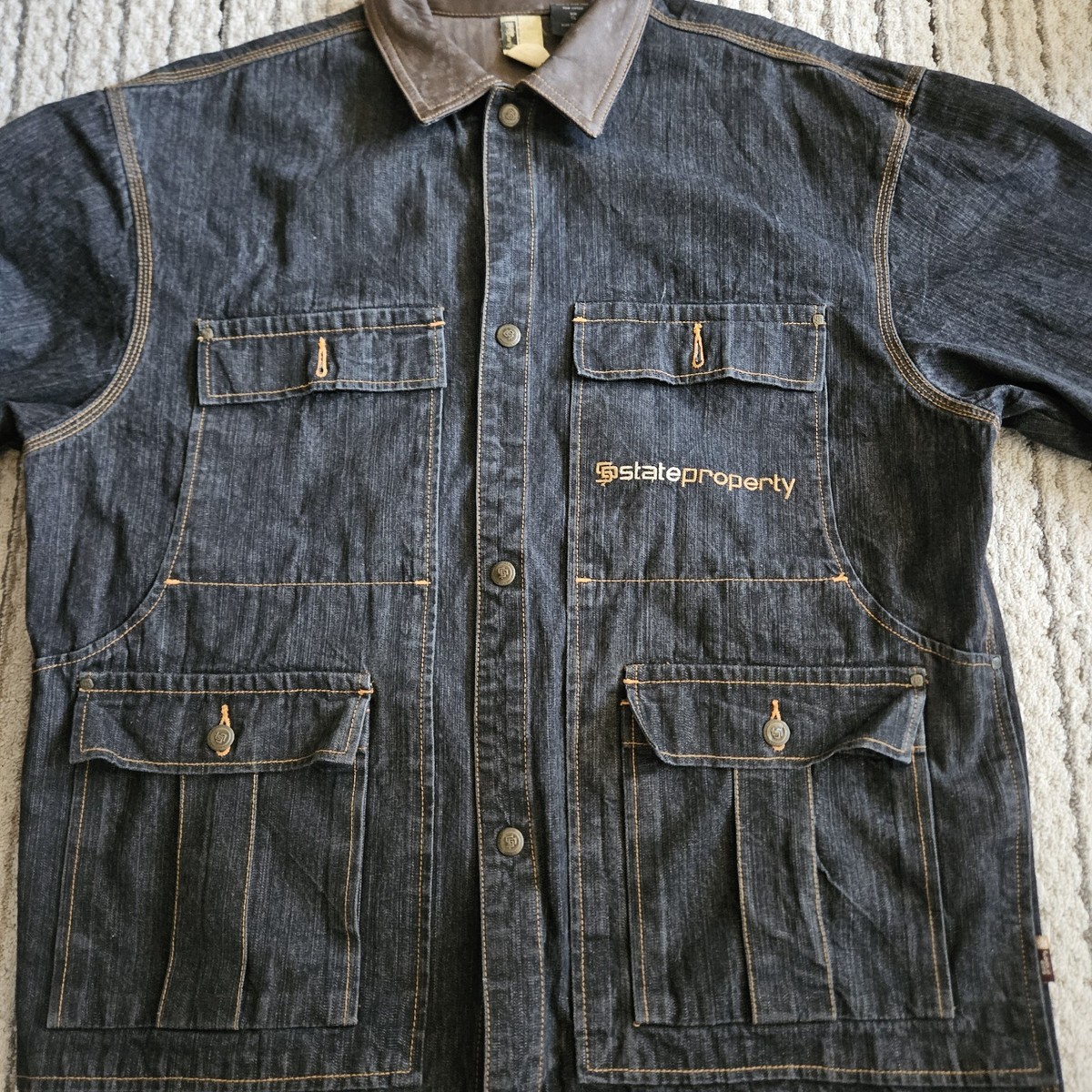古着　y2k state property デニムジャケット　22 古着 y2k state property デニムジャケット 22（古着 y2k state