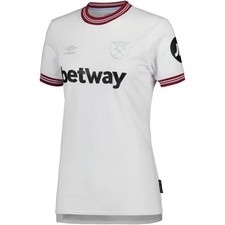 Image of womens WEST HAM UNITED 23/24 Umbro Away Football Shirt - 12