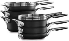 Calphalon PREMIER Space Saving 10 Piece Stackable Cookware Set