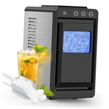 Countertop Ice Maker, Portable Ice Machine with Self-Cleaning, 26Lbs/24Hrs, 8
