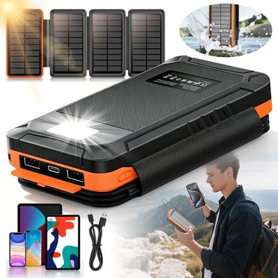 26800mah Solar Powerbank Mobile Powerbank Tragbar Schnellladegerät Für Unterwegs
