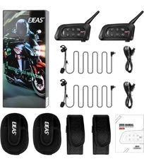 EJEAS V4C Plus Referee Intercom Bluetooth 5.1 FM Headset for Football Sports 2X