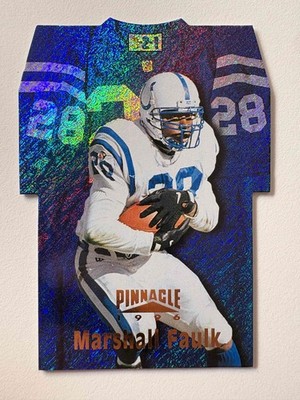 Pinnacle Die Cut Jersey Holo Foil - MARSHALL FAULK - 2of20- Indianapolis Colts
