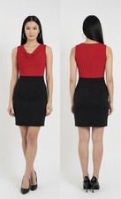 ASOS Red And Black Bodycon Dress Size S