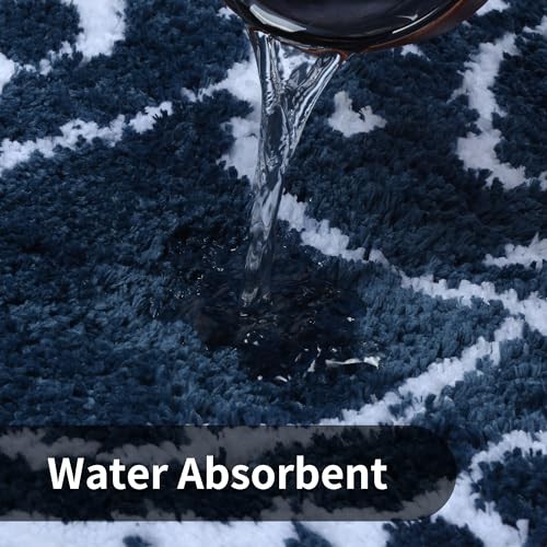 Bathroom Runner Rug 18x47 Non Slip Absorbent Bath Mats for Bathroom Long - Picture 4 of 7