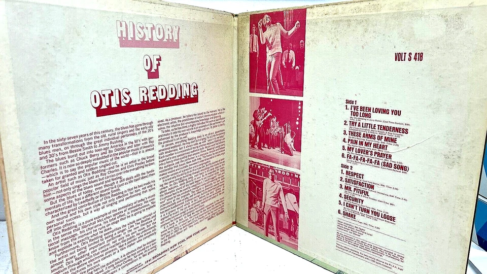 Otis Redding History Of 1967 Vinyl Volt Records 1st Press - Image 3 of 4