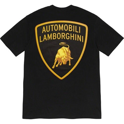 Tee shirt noir Supreme x Automobili Lamborghini L