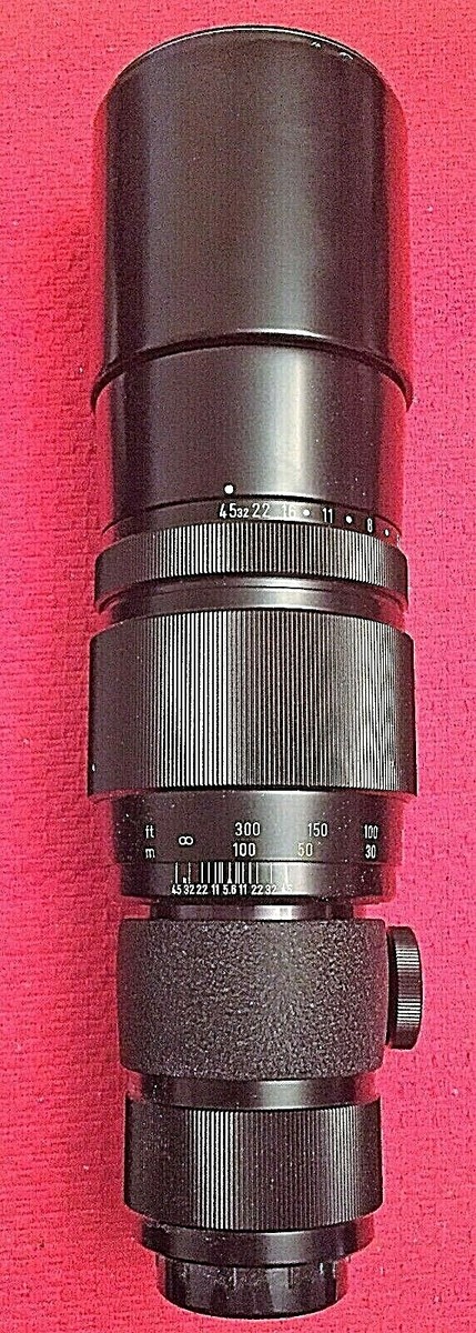 ASAHI PENTAX TELE-TAKUMAR F/5.6 400MM TELEPHOTO LENS w/CAPS & CASE