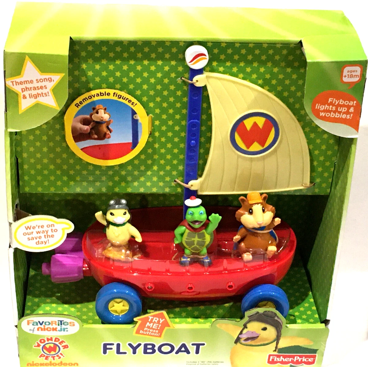 Fisher Price The Wonder Pets School House Adventure Set Fly Boat www