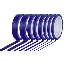 8 Rolls Pinstripe Tape Thin Masking Tape for Wall Board Painting, 1/8, 1/4, 1/2