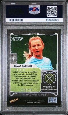 2023 Metal Universe Champions Sam Mewis Silver Dots #'d/299 ROOKIE