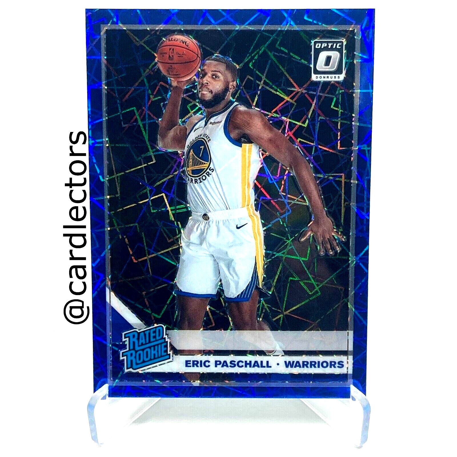 2019-20 Panini Donruss Optic ERIC PASCHALL #199 Rated Rookie Blue Velocity PRIZM