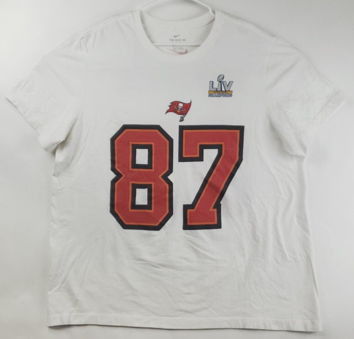Nike Tampa Bay Buccaneers Rob Gronkowski 87 T-Shirt Men's 2XL
