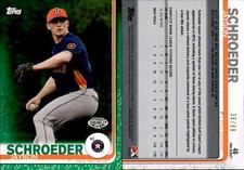 2019 Topps Pro Debut Green Parallel #46 JAYSON SCHROEDER Astros /99