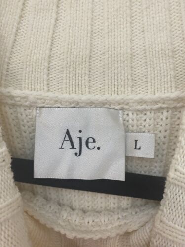 Aje brand Women’s Stripe Logo Jumper Size L (AU 12-14) - Picture 6 of 8