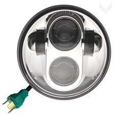 Eagle Lights 5 3/4" Chrome LED Headlight Harley Sportster Dyna Lifetime Warranty