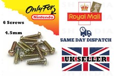 6 x 4.5MM GAMEBIT SECURITY SCREWS REPLACEMENT NINTEDO GAME BOY GBA SP COLOR GBC