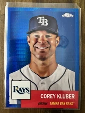 Corey Kluber Blue Prism Refractor 2022 Topps Chrome Platinum Anniversary #313
