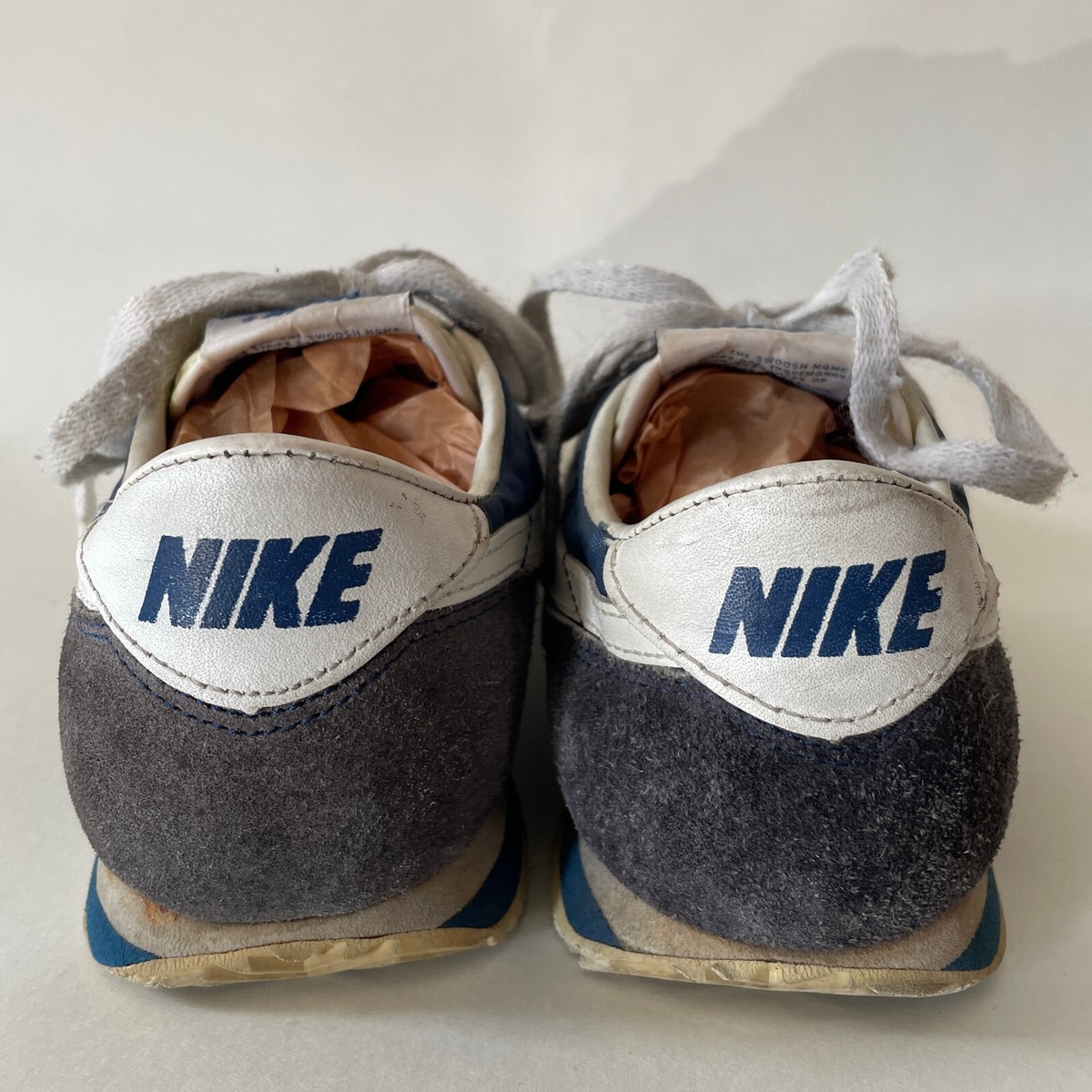 Vintage 1980s Nike Cortez Running Shoes Blue (Women's 6