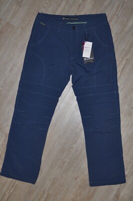 Crossfield Zip-Off-Trekking-Hose Cargo-Hose blau Neu