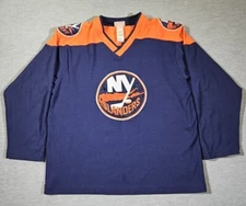 VTG Y2K NY Islanders Hockey Jersey Sz M12-14 #35 C. Osgood NHL Mighty Mac Sports