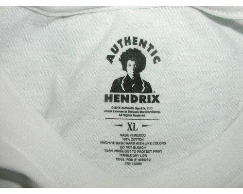 Jimi Hendrix XL Tee-Shirt~Authentic Hendrix LLC,2015~Chuck Boyd Photo~NOS - Picture 5 of 5