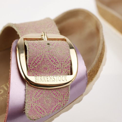 Birkenstock Womens Madrid Big Buckle Sandal Size 38 7 Ceramic Rose Mozaic Slide - Picture 4 of 15