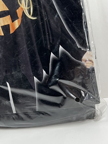 Black Jack O Lantern Pumpkin Poncho Womens Costume Accessory NEW - Picture 4 of 7