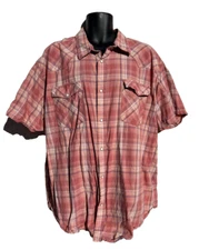 Foundry Young Mens Western Cowboy Rodeo Shirt Pearl Snap Short Sleeve Size 3XL