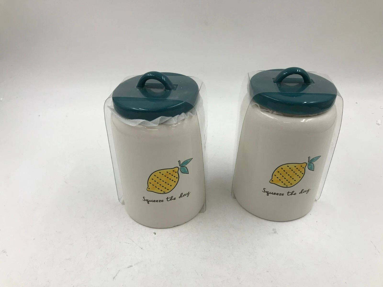 Boston Warehouse Ceramic 7in Lemon Squeeze Day Canister Set AA01B02052