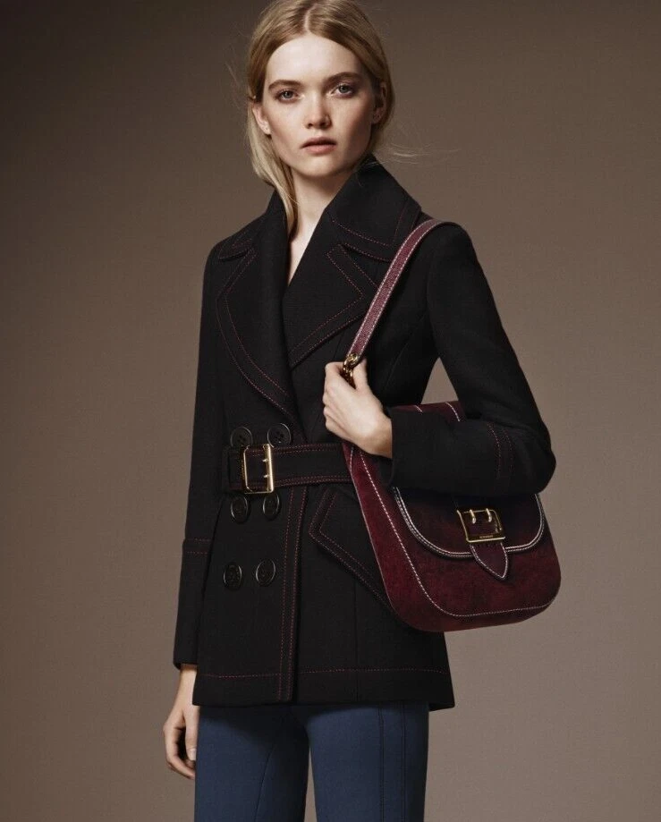 Bolso Cartera 2.1K BURBERRY Gamuza, Nuevo con Etiquetas Foto 2 de 4