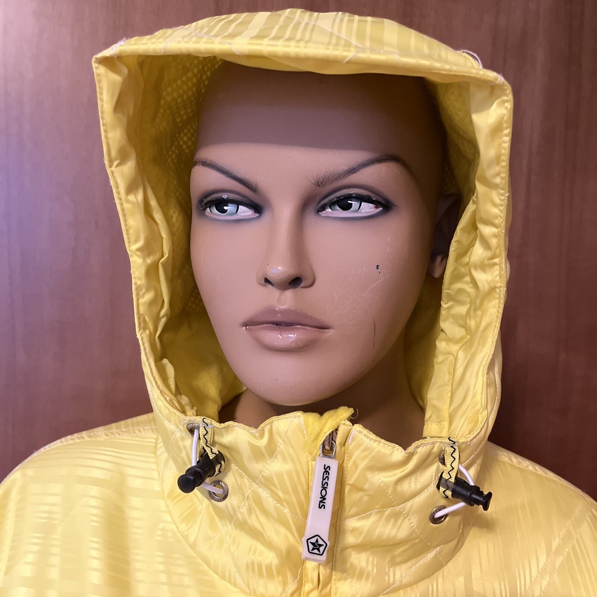 Sessions PREMIUM Recco Snow Jacket Mens Small Bright Yellow