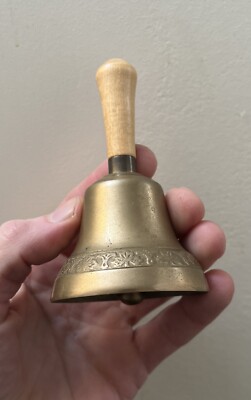 Vintage Mora Morells Swedish Cast Brass Klockgjuteri Handled Bell