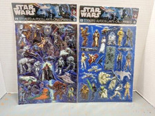 2 Sheets of 25 STAR WARS Stickers Lucasfilm. LTD A27