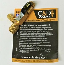 C&D Ball Valve Core Removal Tool (BV-CRT) for use on 5/16" Flare Access Fitting