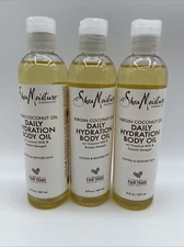 SheaMoisture Daily Hydration Body Oil Virgin Coconut Oil 8oz 3 Pack